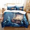 Venta Caliente Transfronteriza Serie Calaveras Juego de Cama de Tres Piezas Impresión Digital Amazon Comercio Exterior Textil para el Hogar Colcha
