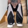 Pantalones Cargo Estilo Americano para Hombre Primavera Diseño Nicho Color Block Pantalones High Street Sueltos Talla Grande Pierna Ancha Rectos Casuales