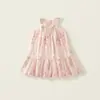 Vestido Floral de Verão para Meninas 2026 Novo Estilo Vestido Regata Halter Infantil Saia Casual Comércio Exterior