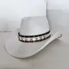 Sombrero de Vaquero Tachonado Transfronterizo Temática del Día de la Independencia de América Estilo Occidental Sombrero para el Sol Sombrero de Fiesta para Festival de Música de Mujeres