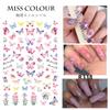 Pegatinas de Uñas de Mariposa de Color Explosiones de Comercio Exterior de AliExpress Amazon Pegatinas de Uñas de Mariposa Pegatinas de Uñas de Mariposa Pegatinas de Uñas Metálicas de Mariposa