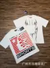 Nueva Camiseta de Manga Corta Hells 2026 Lavada Vintage Desgastada Estampado Completo Graffiti Marca de Moda Estilo Verano Unisex