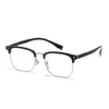 8817 Gafas de Montura Cuadrada de Negocios para Hombre de Moda Montura Trendy Aleación Montura Completa Mismo Estilo que en Xiaohongshu