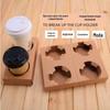 Porta-copos de papel Bebidas para levar Porta-copos de papel Descartável Suporte para copos de papel Café Leite Chá Embalagem Copo Porta Copo Duplo Quatro Copos