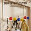 Ganchos de Bola de Color Dopamina para Organización y Almacenamiento de la Entrada, Ganchos para Abrigos para Puertas de Dormitorio, Estantes de Almacenamiento de Metal