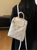 Mochila Transfronteriza para Mujer 2025 Nuevo Estilo Simple y a la Moda Mochila Acolchada con Bordado Gran Capacidad Bolso de Hombro Bolso para el Trabajo de Moda