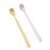 Cuchara Mezcladora Cuadrada Dorada/Plateada de 17CM para Hacer Velas Caseras, Cuchara Mezcladora de Acero Inoxidable para Chocolate/Labial