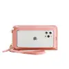 Bolsa para Teléfono Móvil Mujer Cruzada Simple Pequeña Bolsa para Teléfono Móvil Billetera Táctil de Pantalla Llave de Moda Bolsa para Tarjetas de Teléfono Móvil Billetera