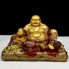 Estatua de Buda Maitreya de Mármol Blanco, Adorno de Buda Sonriente, Estatua de Buda Feliz de Vientre Grande para Adoración en el Hogar o Templo, Buda del Futuro