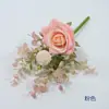 Flores Artificiais de Rosa, Buquês de Rosa, Flores Amarradas à Mão para Decoração de Sala de Estar, Buquês de Noiva, Decorações de Shopping Center, Arranjos de Cena
