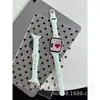 Pulseira de Relógio de Silicone com Bolinhas e Corte Diagonal na Cintura Fina Compatível com Apple Watch 12 11 iWatch Ultra Pulseira Estampada
