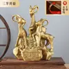 Venta al por mayor del fabricante Adornos auspiciosos de tres ovejas de cobre Oveja de cobre Oveja del zodiaco Adornos de cobre Artesanías auspiciosas de tres ovejas