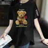 Comercio Electrónico Transfronterizo Despacho Marca Grande Mamá Camiseta de Manga Corta para Mujer Holgada Talla Extra Ropa para Mujer Camiseta de Manga Corta de Longitud Media Top