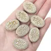 Acrílico Francés Retro Pintado Dorado Cuentas Planas Cuentas Redondas Hecho a Mano DIY Joyería Pulsera Collar Colgante Accesorios Cadena para Teléfono Móvil