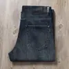 Jeans de Hombre Holgados de Pierna Recta, Gris Azulado Retro Grueso, Lavado Deslavado Vintage, Elásticos, Cintura Media-Alta, Otoño/Invierno 2026