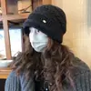 Gorro de Punto Elegante 100% Lana para Mujer, Cálido y Versátil para Otoño e Invierno, Gorro de Punto que Hace que la Cara Parezca Más Pequeña, Gorro Holgado