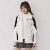 Chaqueta de dos piezas tres en uno para exteriores para hombres y mujeres, traje de montañismo de forro polar transpirable, cálido y grueso, traje a prueba de frío
