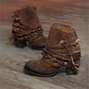 Estilo Europeu e Americano Exportação 2020 Nova Moda de Inverno Salto Alto 40-43 Bico Redondo Zíper Traseiro Botas de Cano Curto Botas Roxas