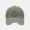 Gorra de Béisbol Bordada con Letras Simples Liangfang, Algodón Lavado, Visera Curva Vintage, Gorra Plana tipo Pico, Sombrero Casual para Exteriores