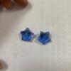 Agujero de 14 mm estrella de cinco puntas estrella de cristal de colores colgante de cristal al por mayor DIY joyería para cortinas accesorios para el cabello