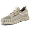 Zapatos para Hombre, Nuevo Estilo Primavera, Zapatos Ligeros de Tejido Fly-Knit, Zapatos para Hombre, Transpirables, Sin Olor, Zapatos Casuales, Zapatos de Papá Modernos y Versátiles