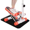 Mini Escalador Hidráulico con Monitor LCD Digital y Bandas de Resistencia - Máquina de Step Aeróbico Ajustable para Fitness en Casa con Manillar Opcional