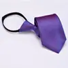 Corbata formal de negocios con cremallera para hombre, estilo coreano, profesional, decorativa, sin nudo, azul, negro y rojo, fácil de poner y quitar.