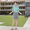 Uniformes Escolares Jiangxi Ganzhou Primavera e Outono Secretaria de Educação Primária e Secundária Padrão Unificado Uniformes de Verão de Manga Curta para Ensino Fundamental