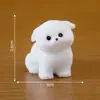 Micro Paisagem Criativa Fofa Cachorrinho Branco Boneca Caixa Surpresa Decoração de Jardinagem Acessórios Carro Desktop Mini Enfeites