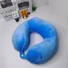 Almofada em Formato de U de Espuma de Memória para Suporte da Coluna Cervical, Travesseiro de Pescoço para Viagem Transfronteiriça com Logotipo Personalizado