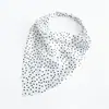 Lenço Triangular de Cetim Elástico Novo Europeu e Americano Faixa de Cabelo Feminina Floral Cor Mista Turbante Versátil Faixa de Cabeça Atacado