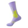 Calcetines Profesionales de Maratón para Correr para Mujer, Caña Larga, Planta con Rizo, Calcetines Deportivos de Compresión para Pantorrilla, Tenis, Bádminton, Senderismo