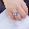 Anillo Retro Hip-Hop Coreano Popular en Internet Simple Femenino Números Romanos INS Moderno Anillo Abierto Versátil Personalizado Hombres