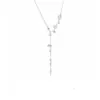 Collar apilado de múltiples capas con borlas y cuentas de cristal azul Aoba del mismo estilo que Zhu Xudan para mujer, gargantilla de nicho de alta gama
