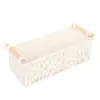 Cesta de almacenamiento de cuerda de algodón al por mayor caja de almacenamiento de cuerda de algodón tejida a mano cesta de almacenamiento simple cesta para artículos diversos de escritorio caja de almacenamiento