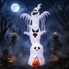 Bestseller transfronterizo calavera calabaza linterna perrito modelo inflable adorno decoración festiva accesorio para jardín exterior