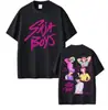 Camiseta Tema Filme Demon Slayer Kpop - Camiseta de Algodão de Alta Qualidade com Manga Curta para Uso de Homens e Mulheres