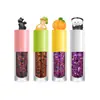 Sombra de Olho com Lantejoulas em Gel de 8 Cores para Halloween Maquiagem Facial Pó com Glitter para o Corpo Fragmentos Gel Maquiagem de Palco