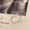 Anillo Abierto de Moda Diseño Nicho Alta Gama Moda Elegante 2025 Nuevo Anillo de Dedo Índice de Circonita Estrella de Cuatro Puntas de Moda