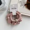 Gomas para el pelo de estilo coreano, plisadas, cremosas y lustrosas de perla, con alta elasticidad, versátiles y suaves para el cabello.