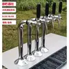 Dispensador de bebida de cabeça única em serpentina para cerveja cabeça de bebida de prata dispensador de bebida dispensador de álcool dourado 2 cabeças 4 cabeças torre de bebida para balcão de bar vendas de álcool
