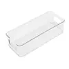 Caja de Almacenamiento de Escritorio Rectangular Larga Acrílico Transparente Tipo Largo Estrecho Organizador de Cajón para Calcetines Artículos Pequeños Caja