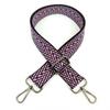 Nueva Correa Ancha de Jacquard Tejido Colorido 3.8cm Engrosada Reducida Correa Larga Un Hombro Bandolera Accesorios para Bolsos Correa