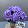 Hortensia artificial grande de 5 ramas, flores artificiales para bodas, ramo de novia de hortensias, venta al por mayor transfronteriza de hortensias artificiales