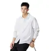 Camisa de Negocios a Rayas Ligera para Hombre, Manga Larga, Sin Planchar, Temporada de Primavera, Camisa Chaqueta con Cuello de Solapa, Nuevo Top Versátil 2026