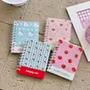 Caderno espiral fofo de desenho animado, caderno de bolso estético de alta qualidade, pequeno caderno A7 com virada lateral, caderno criativo para mensagens e anotações de estudantes