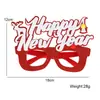 Gafas de Bayas Navideñas 2027 Suministros de Decoración para Fiesta Navideña Gafas con Bigote Grande de Dibujos Animados Navideños para Niños