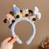 Diadema de Felpa Linda Coreana para Mujer, Uso Diario, Diadema Alta, Pinza para el Cabello, Goma para el Cabello, Accesorio para el Cabello al por Mayor