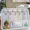 Calcinha feminina Hot Water 5 Boxed Calcinha sem costura Bare Amonia Cotton Calcinha feminina extensível Crotch Lunch Box Calcinhas femininas