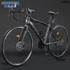 Bicicleta de Corrida de Estrada Marca Shanghai 700C com Freios a Disco de Velocidade Variável para Estudantes Homens e Mulheres com Guidão Curvo Aerodinâmico Metabo